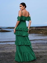 Ruffled Chiffon Vacation Dress